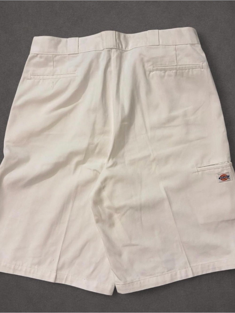 Dickies White Loose Fit Multi-Pocket Work Shorts Size 40